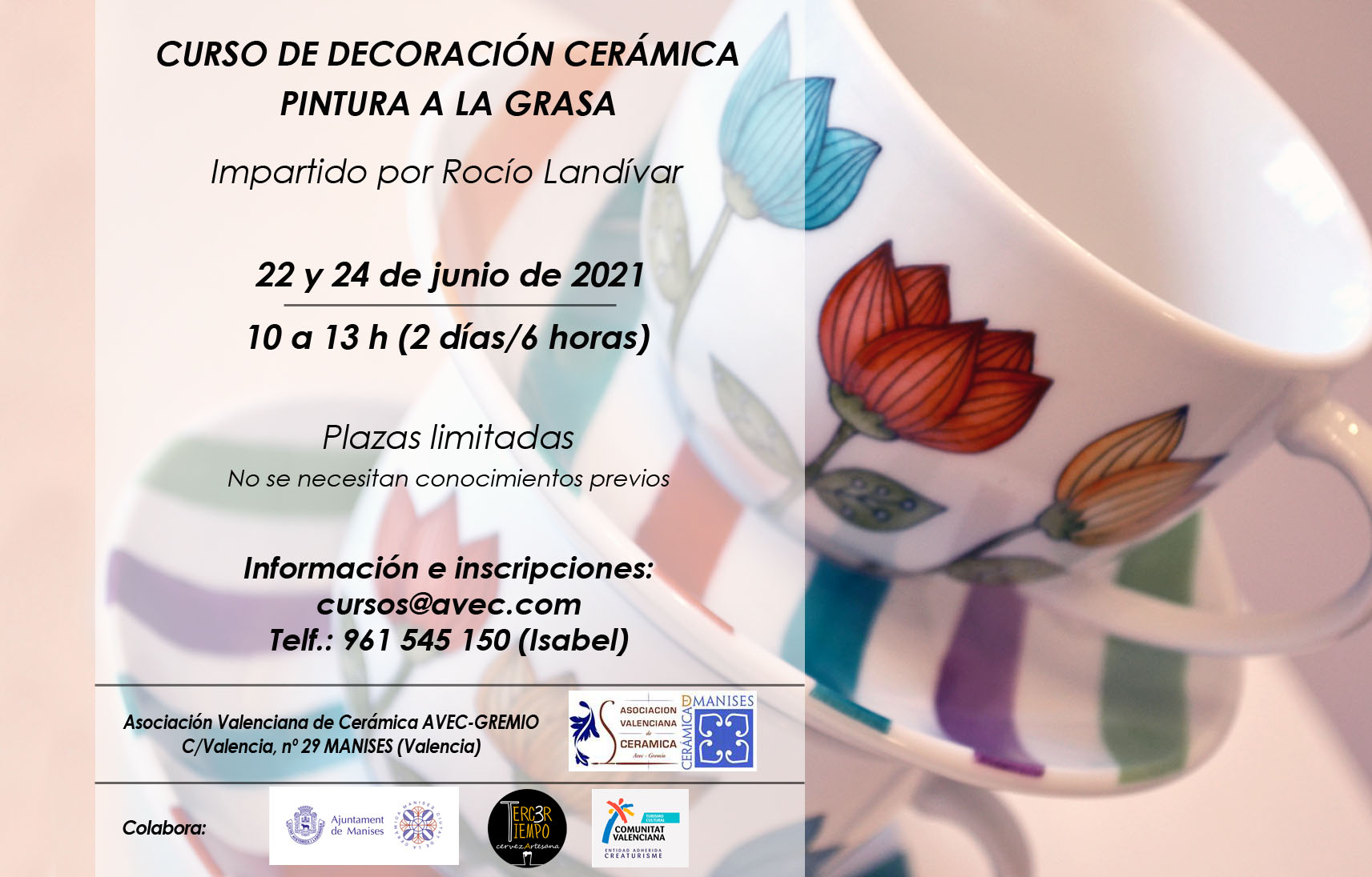 Curso De Porcelana Y Cerámica Pintada A Mano 2023