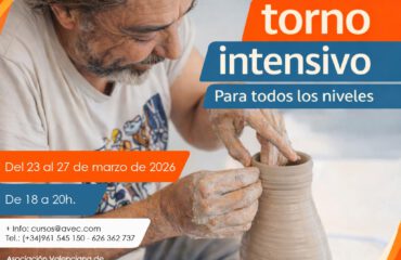 Cartel curso torno marzo 2026