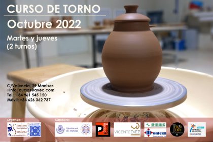 Cartel curso torno octubre grande 2022
